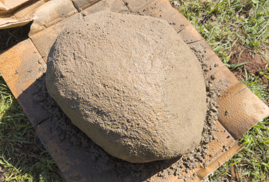 Rock made from cement